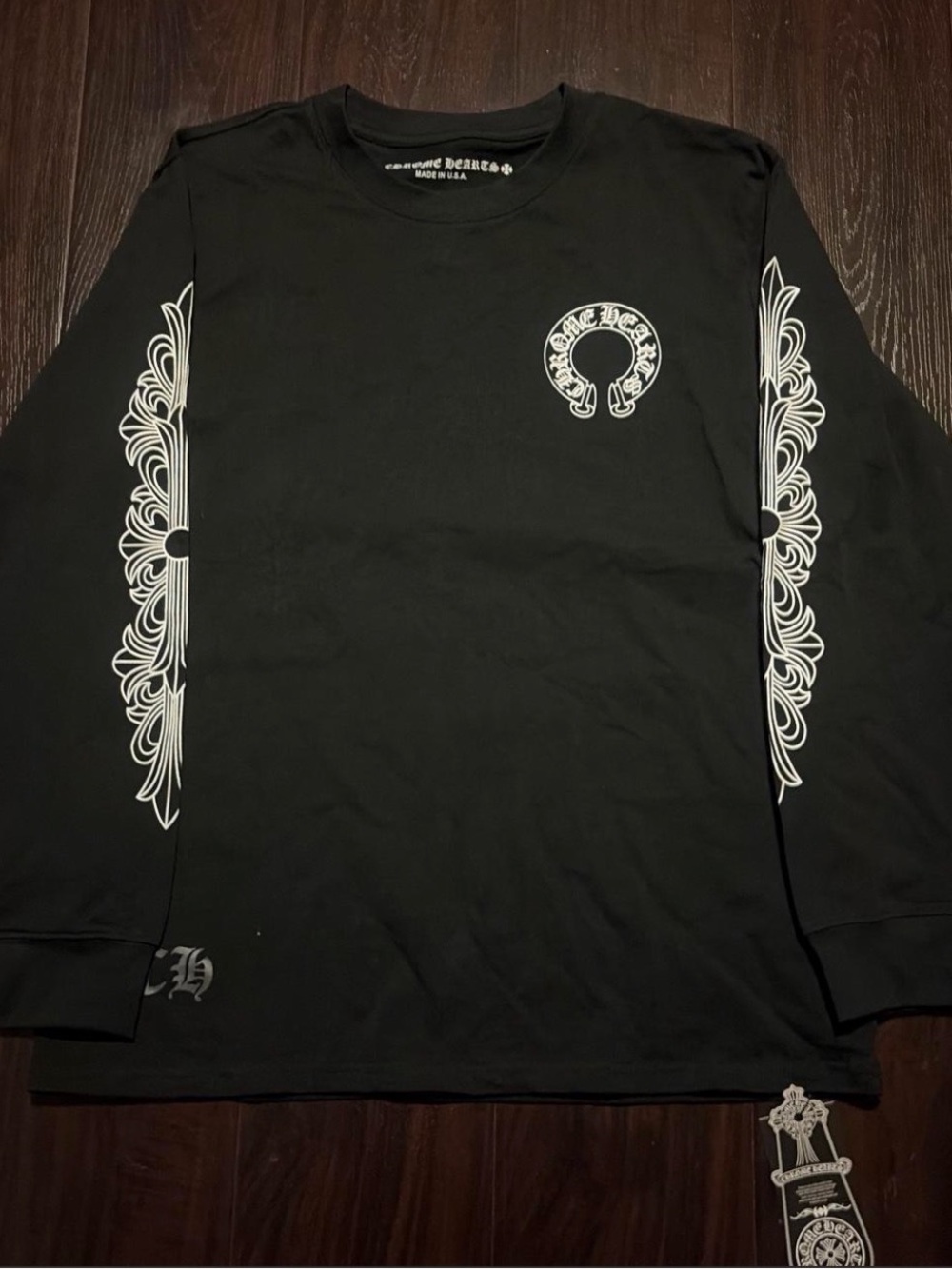 Chrome Hearts Black Long Sleeve, Size Small, Brand New With Bag, last one!!